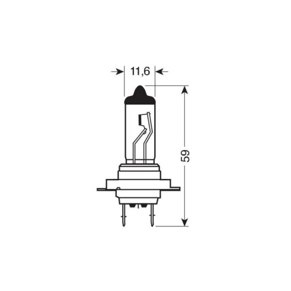 LAMPARA H7 BLUE XENON 24V 100W - Imagen 2
