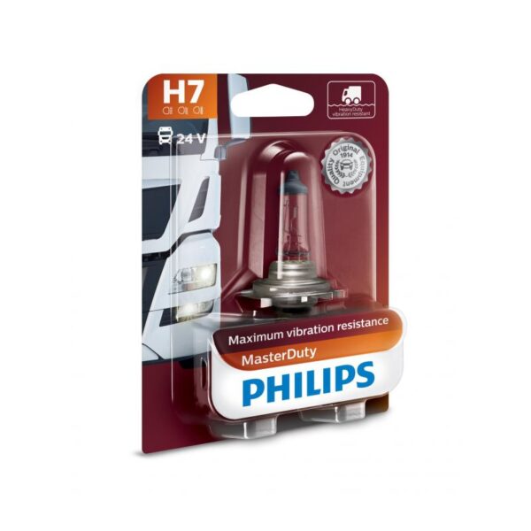 LAMPARA H7 MASTERDUTY PHILIPS 24V 70W PX26D
