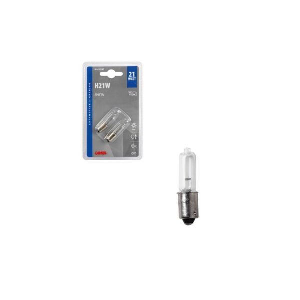 LAMPARA HALOGENA 12V BAY9S H21W 21W (2 UNIDADES) - Imagen 4