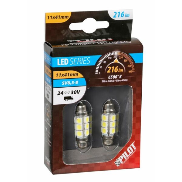 LAMPARA HYPER LED BLANCO 24/30V 36-12 SMD 3 CHIPS (2 UNIDADES) - Imagen 2