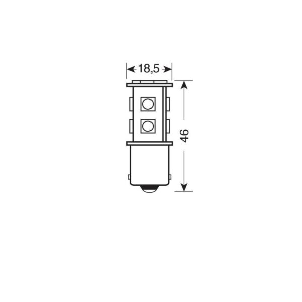 LAMPARA HYPER LED POWER 33 BLANCO  24/28V P21W - Imagen 3