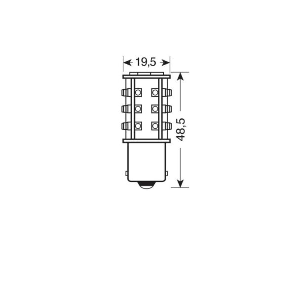 LAMPARA HYPER LED POWER 39 BLANCO  24/28V P21W - Imagen 3