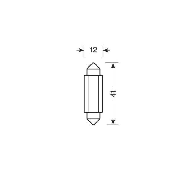 LAMPARA LED SERIES 2 SMD 1 CHIP-12*41MM-SV8,5-8-VERDE-DOBLE POLARIDAD-RESISTENCIA INCORPORADA 9/32 - Imagen 4