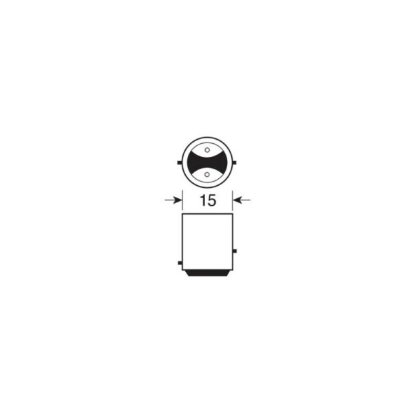 LAMPARA P21/5W 2 FILAMENTOS BLANCO 24V 21/5W BAY15D HOMOLOGACION E (BLISTER 2 UNIDADES) - Imagen 4