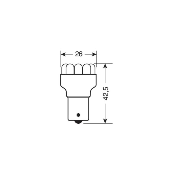 LAMPARA P21W MULTI LED AMBAR 12V 21W BA15S (BLISTER 1 UNIDAD) - Imagen 3