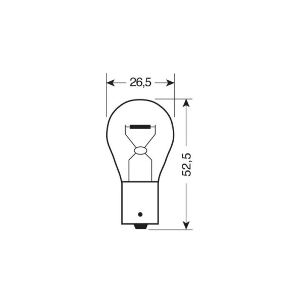 LAMPARA PY21W 1 FILAMENTO AMBAR 24V 21W HOMOLOGACION E (CAJA 10 UNIDADES) - Imagen 2