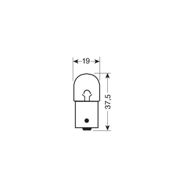 LAMPARA R10W 24V 10W BA15S HOMOLOGACION E (CAJA 10 UNIDADES) - Imagen 2