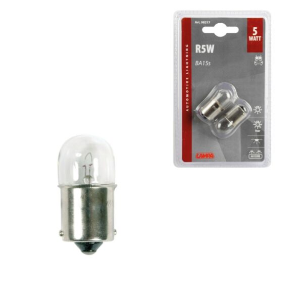 LAMPARA R5W 24V BA15S HOMOLOGACION E (BLISTER 2 UNIDADES) - Imagen 2