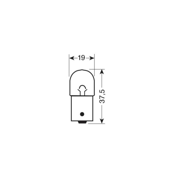 LAMPARA R5W12V 55WBA15S HOMOLOGACION E (BLISTER 2 UNIDADES) - Imagen 4