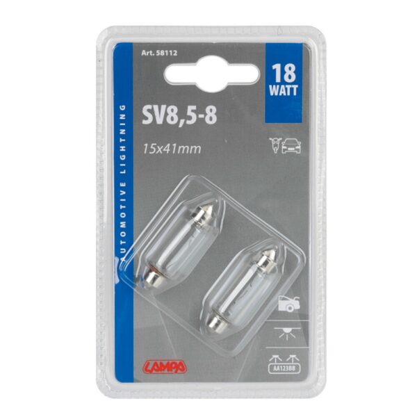 LAMPARA SILURO 12V 18W 15X41MM - Imagen 2