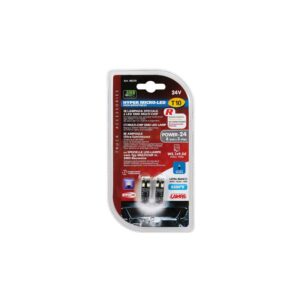LAMPARA T10 HYPER LED BLANCO 24V 8SMD 3 CHIP W2,1X9,5D (BLISTER 2 UNIDADES)