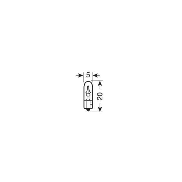 LAMPARA T5 12V 1,2W W2X4,6D HOMOLOGACION E (2 UNIDADES) - Imagen 4