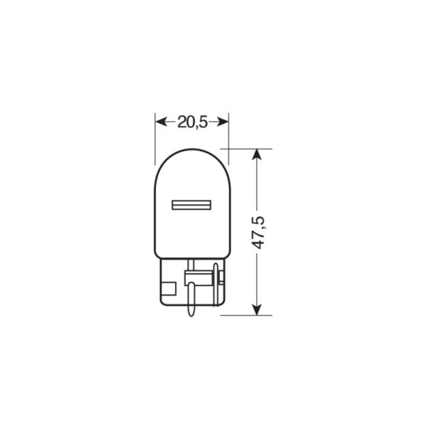 LAMPARA W21W 12V 21W W3X16D HOMOLOGACION E (BLISTER 2 UNIDADES) - Imagen 3