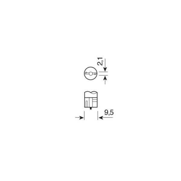 LAMPARA W5W LED AZUL 24V W2,1X9,5D (BLISTER 2 UNIDADES) - Imagen 3