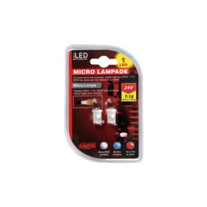 LAMPARA W5W T10 LED BLANCO 24V W2,2X9,5D (BLISTER 2 UNIDADES)