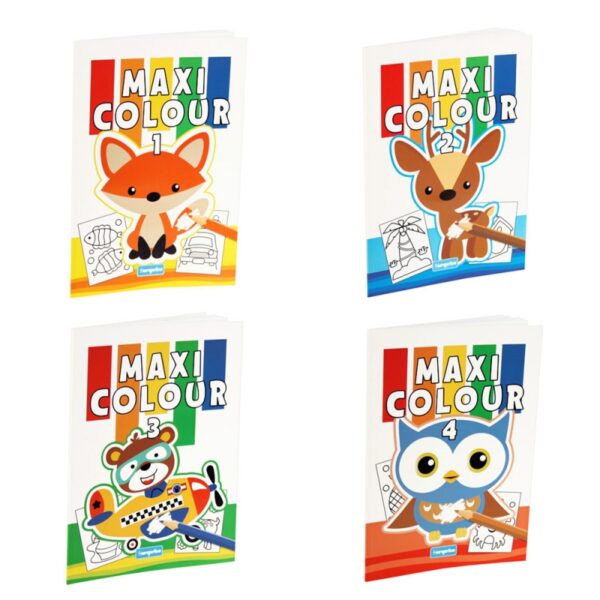 LIBRO DE COLOREAR MAXICOLOR 16 PAGINAS MODELOS SURTIDOS