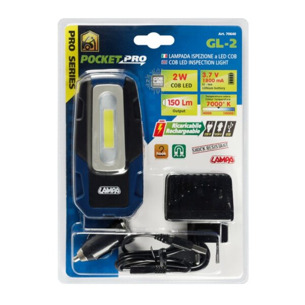 LINTERNA LED RECARGABLE 12/24/230V - Imagen 7