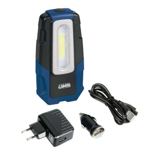 LINTERNA LED RECARGABLE 12/24/230V