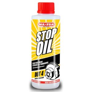 LIQUIDO PARA FRENOS STOP OIL DOT 4 MAFRA 250 ML.