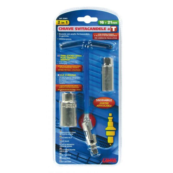LLAVE DE BUJIA 16+21 MM - Imagen 2