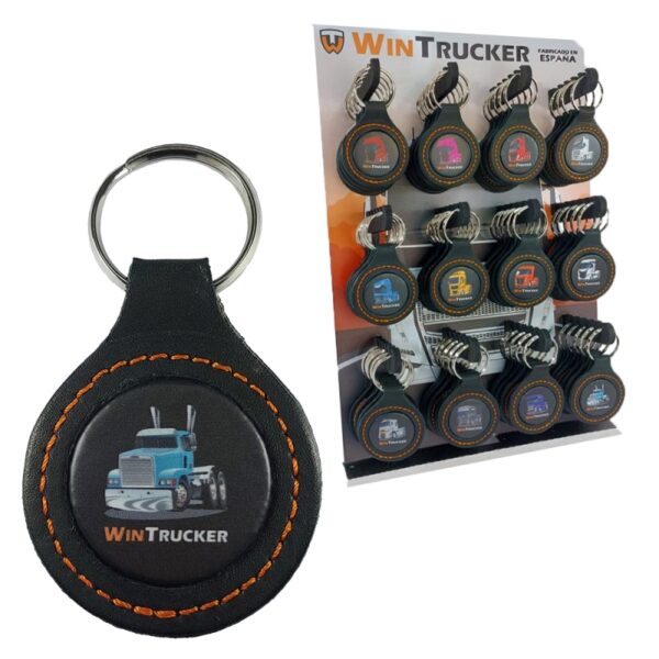 LLAVERO PIEL WINTRUCKER TIPO AMERICANO20 AZUL - Imagen 3