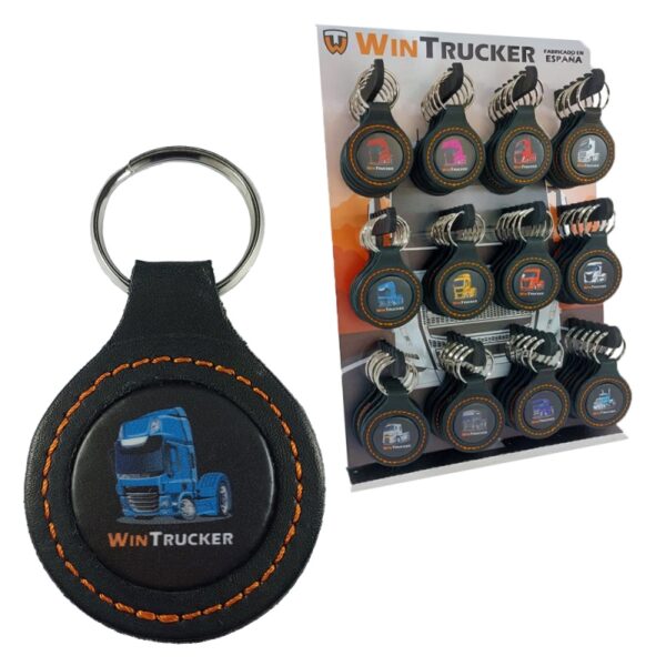 LLAVERO PIEL WINTRUCKER TIPO DAF20 AZUL - Imagen 3
