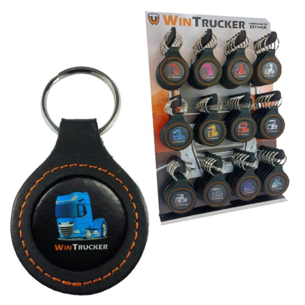 LLAVERO PIEL WINTRUCKER TIPO DAF21 AZUL - Imagen 3