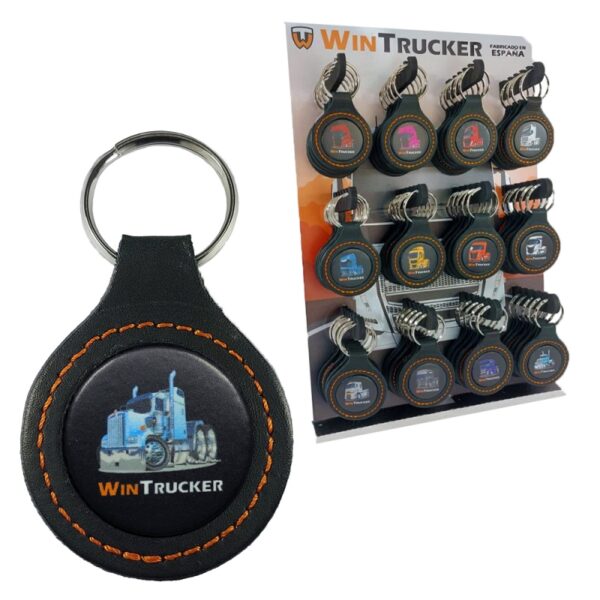 LLAVERO PIEL WINTRUCKER TIPO KENWORTH AZUL - Imagen 3