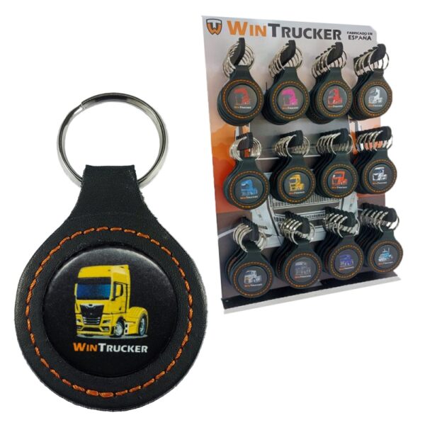 LLAVERO PIEL WINTRUCKER TIPO MAN21 DORADO - Imagen 3