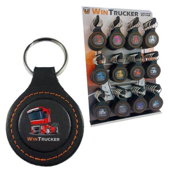 LLAVERO PIEL WINTRUCKER TIPO RENAULT20 ROJO - Imagen 3