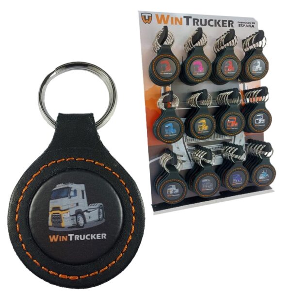 LLAVERO PIEL WINTRUCKER TIPO RENAULT21 GRIS - Imagen 4