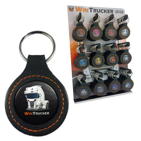 LLAVERO PIEL WINTRUCKER TIPO SCANIA20 BLANCO - Imagen 3