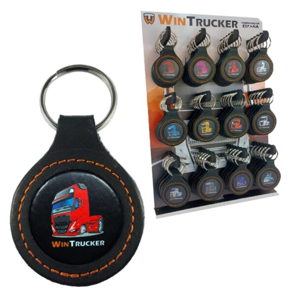 LLAVERO PIEL WINTRUCKER TIPO VOLVO21 ROJO - Imagen 4