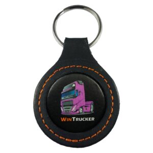 LLAVERO PIEL  WINTRUCKER TIPO VOLVO21 VIOLETA