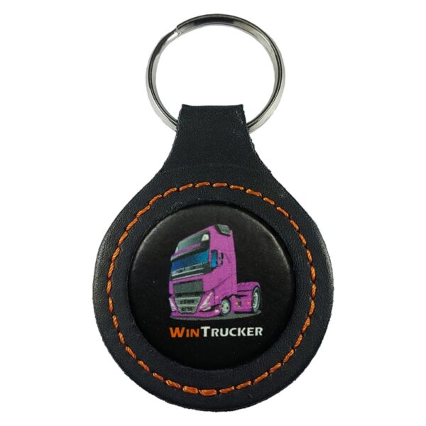LLAVERO PIEL  WINTRUCKER TIPO VOLVO21 VIOLETA