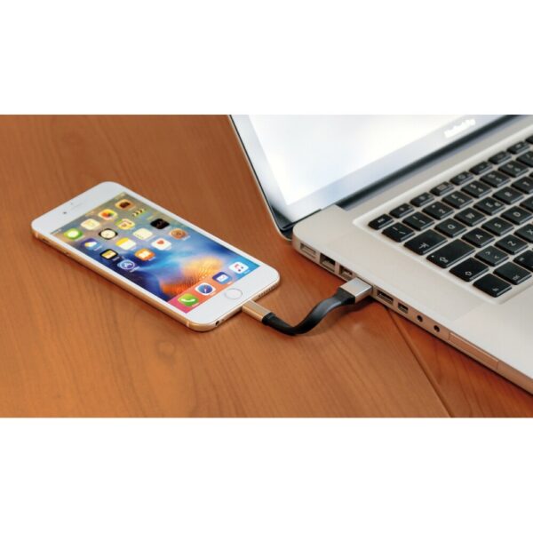 LLAVERO USB Y APPLE LIGHTNING CABLE 10 CM - Imagen 4