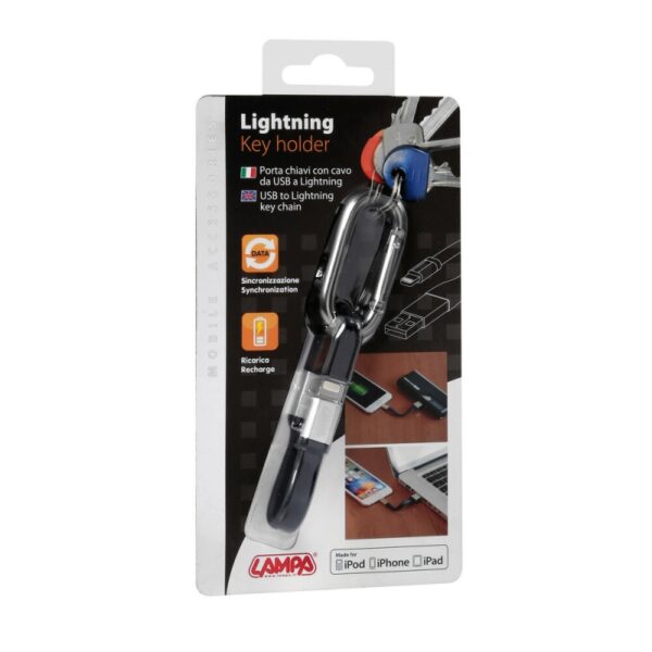 LLAVERO USB Y APPLE LIGHTNING CABLE 10 CM - Imagen 7