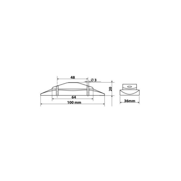 LUZ 2 LED 24V BLANCO - Imagen 4