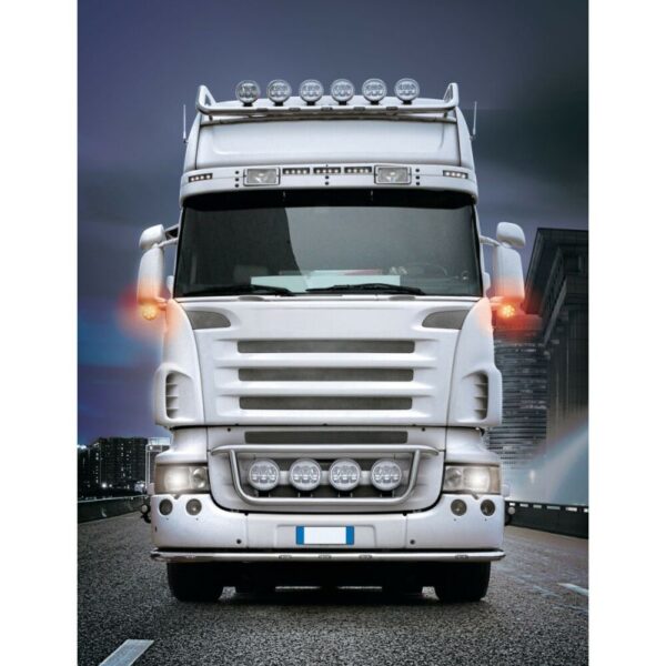 LUZ DE GALIBO 14 LED 12/24V DOBLE FUNCION HOMOLOGADA NARANJA /ROJ - Imagen 4