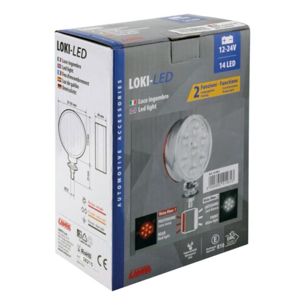 LUZ DE GALIBO 14 LED 12/24V DOBLE FUNCION HOMOLOGADA ROJO/BLANCO - Imagen 5