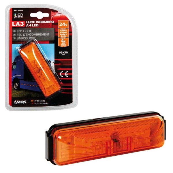 LUZ DE GALIBO 4 LED AMBAR 24 V - Imagen 4