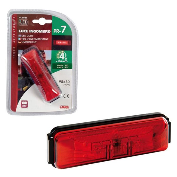 LUZ DE GALIBO 4 LED ROJO 24V - Imagen 4