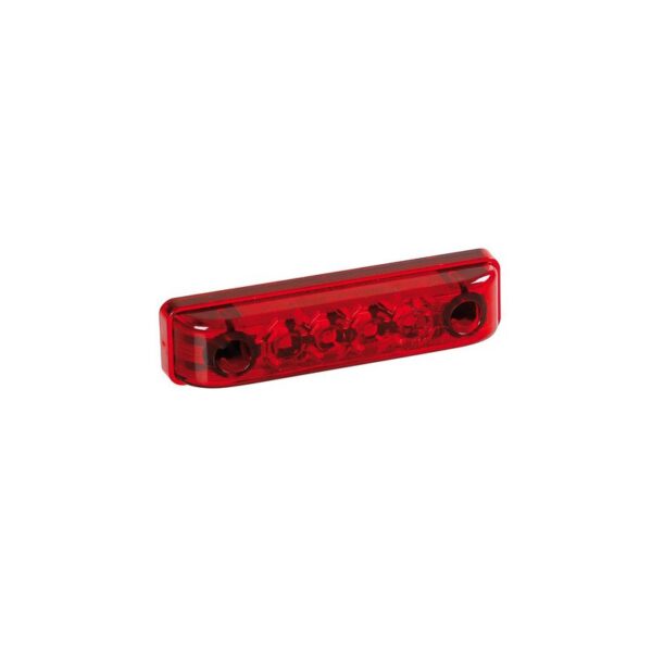 LUZ DE GALIBO IMPERMEABLE 4 LED 24V ROJA HOMOLOGADA - Imagen 2