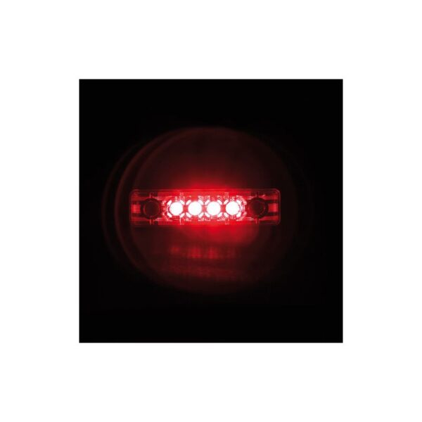 LUZ DE GALIBO IMPERMEABLE 4 LED 24V ROJA HOMOLOGADA - Imagen 3
