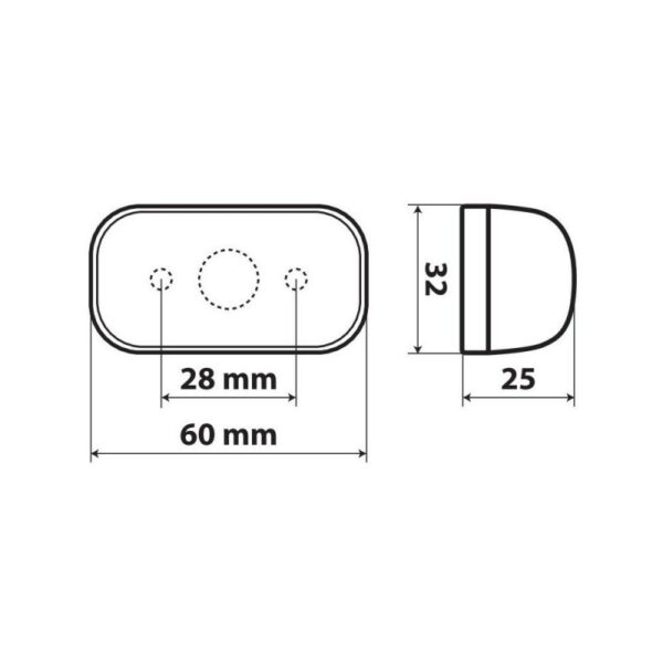 LUZ DE GALIBO MONTAJE EN SUPERFICIE 4 LED 10/30V ROJO - Imagen 3