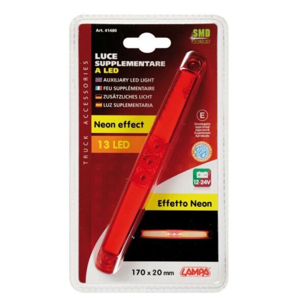 LUZ DIMENSIONAL 13 LED 12/24 V ROJO - Imagen 4