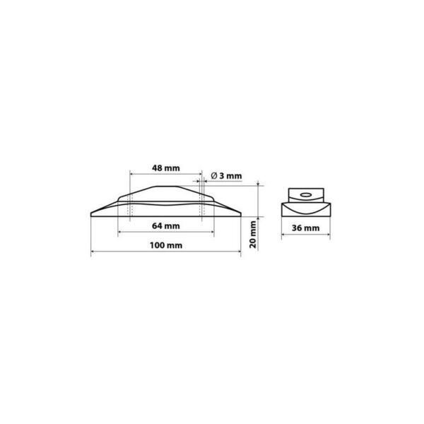 LUZ DE GALIBO 2 LED 24V AMBAR - Imagen 2