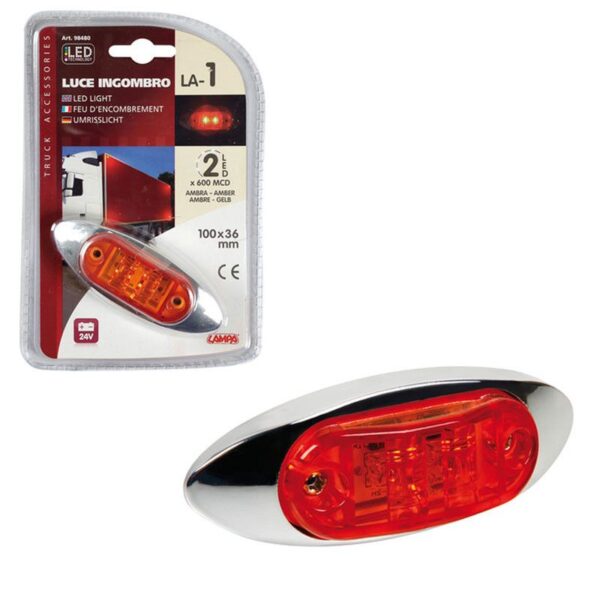 LUZ DE GALIBO 2 LED 24V AMBAR - Imagen 3
