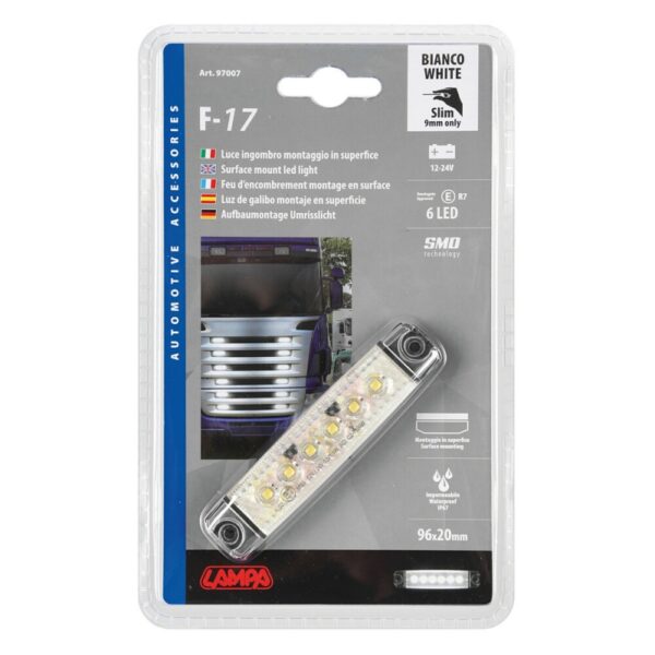 LUZ DE GALIBO 6 LED 12/24V BLANCA - Imagen 2