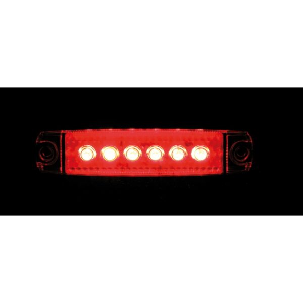 LUZ DE GALIBO 6 LED CON 12/24 V ROJO - Imagen 5